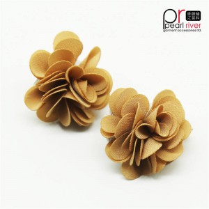 High quality khaki fabric flower
