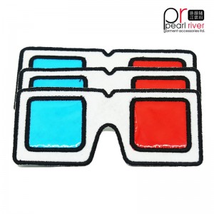 tpu patch with felt base glasses