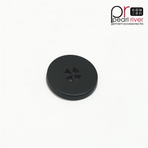 Latest good quality black color round garment button